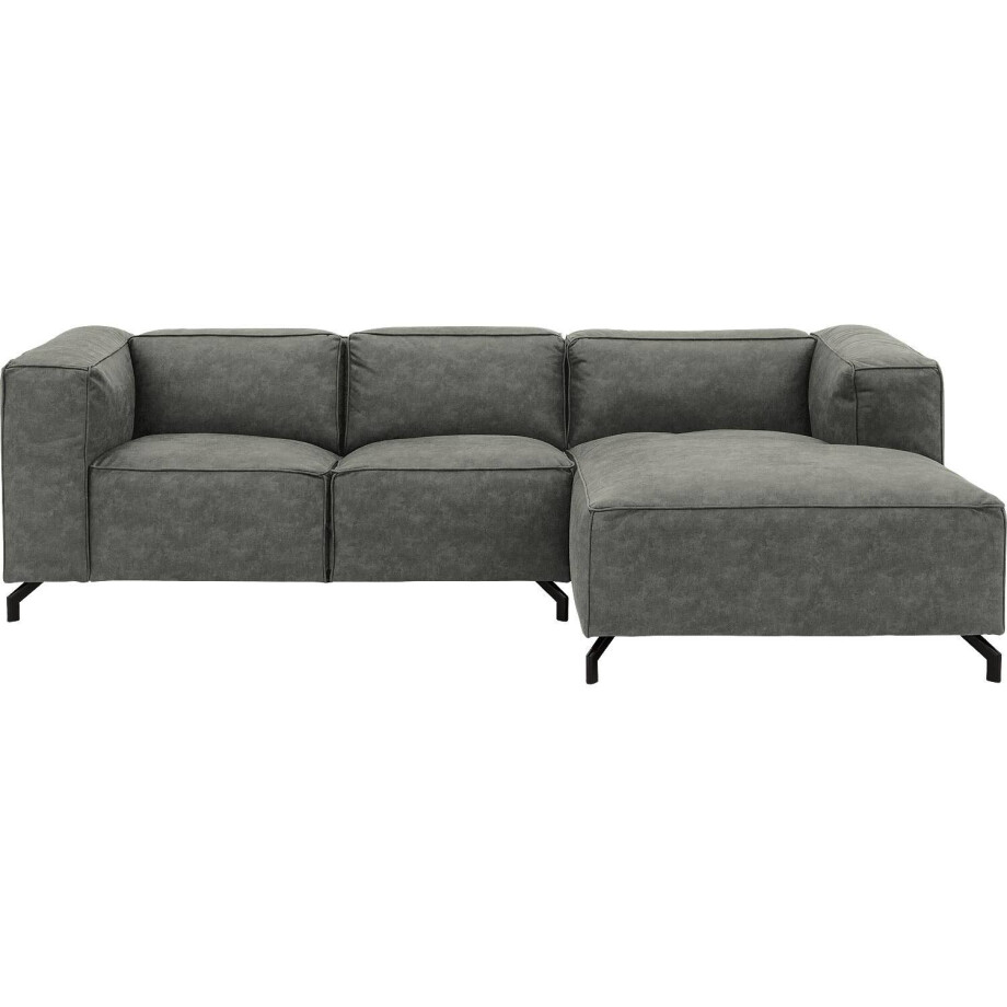 Goossens Bank Calvin grijs, micro leer, 2-zits, modern design afbeelding 1