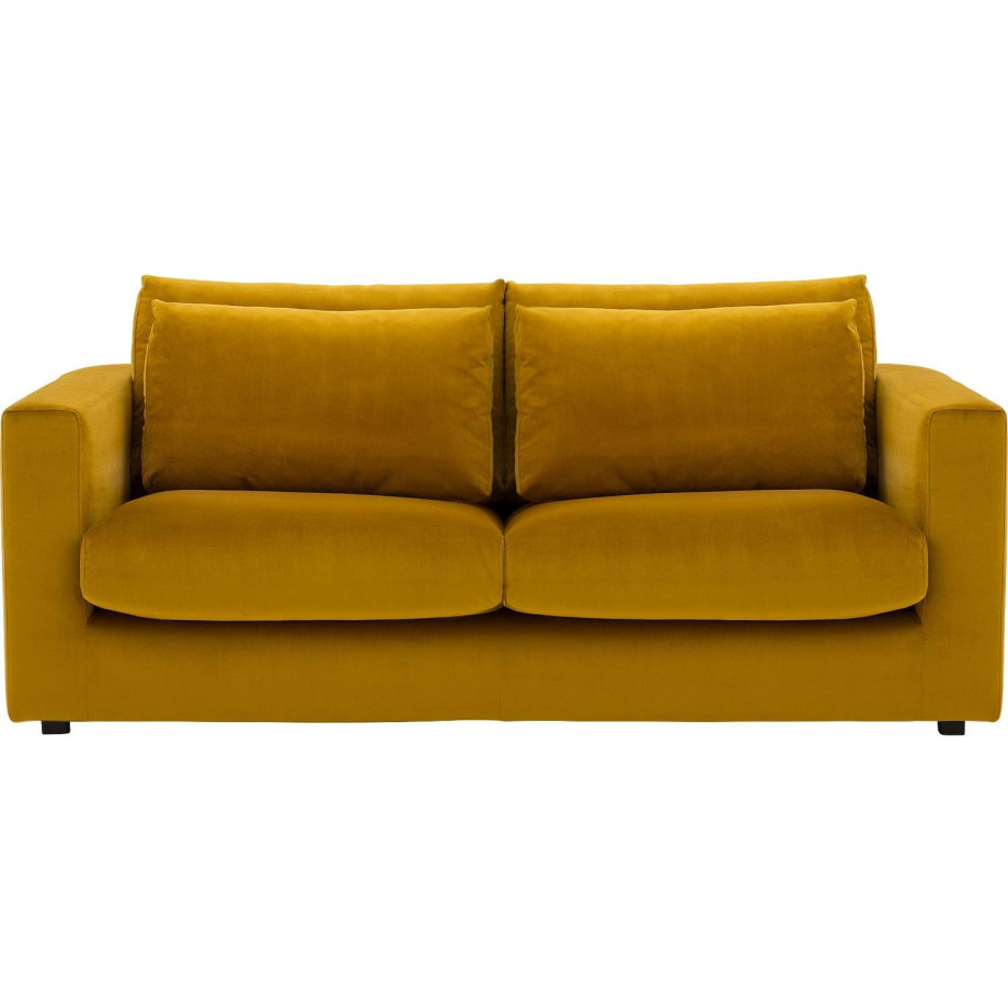 Goossens Bank Ravenia geel, stof, 2,5-zits, stijlvol landelijk afbeelding 1