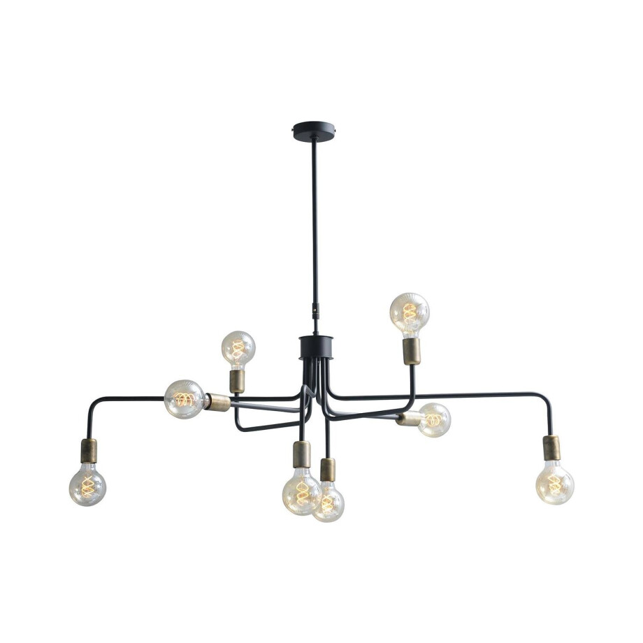 Goossens Hanglamp Lauren, Hanglamp met 8 lichtpunten Goossens Hanglamp Lauren, Hanglamp met 8 lichtpunten afbeelding 1