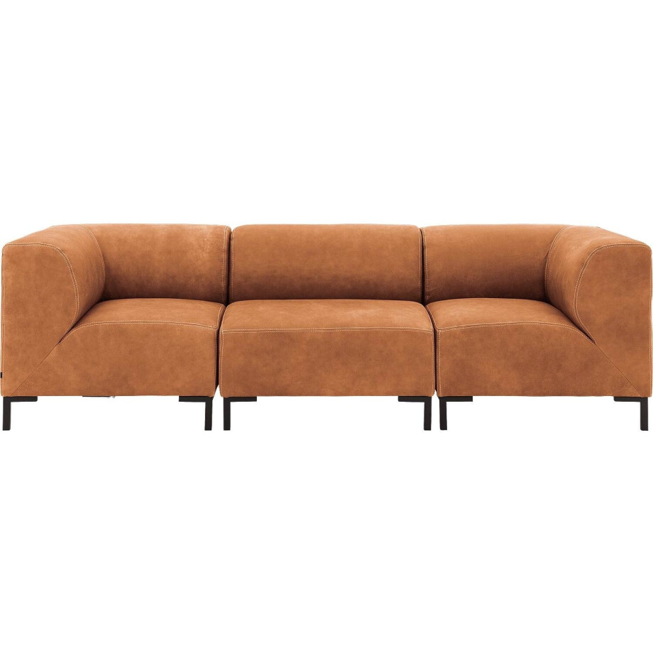 Goossens Excellent Bank Marshall cognac, leer, 1,5-zits, urban industrieel Goossens Excellent Bank Marshall cognac, leer, 1,5-zits, urban industrieel afbeelding 1