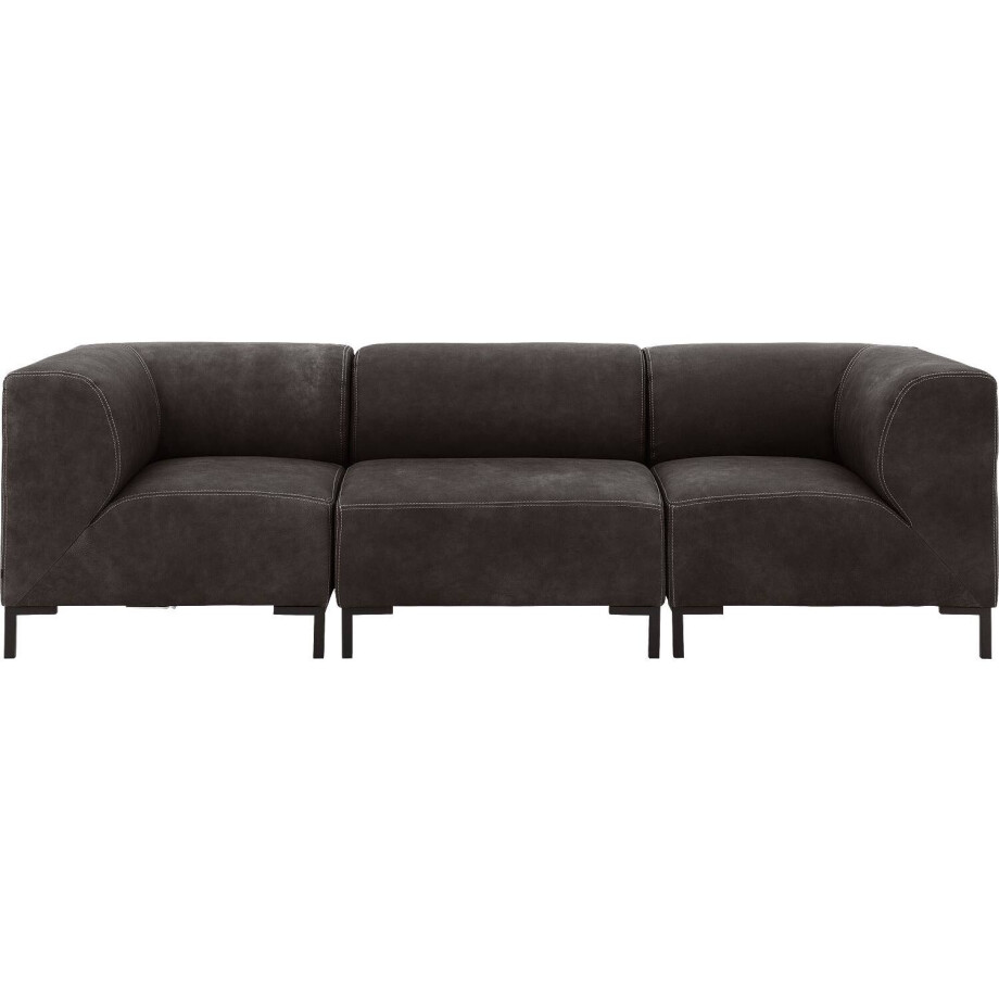 Goossens Excellent Bank Marshall donkerbruin, leer, 1,5-zits, urban industrieel Goossens Excellent Bank Marshall donkerbruin, leer, 1,5-zits, urban industrieel afbeelding 1