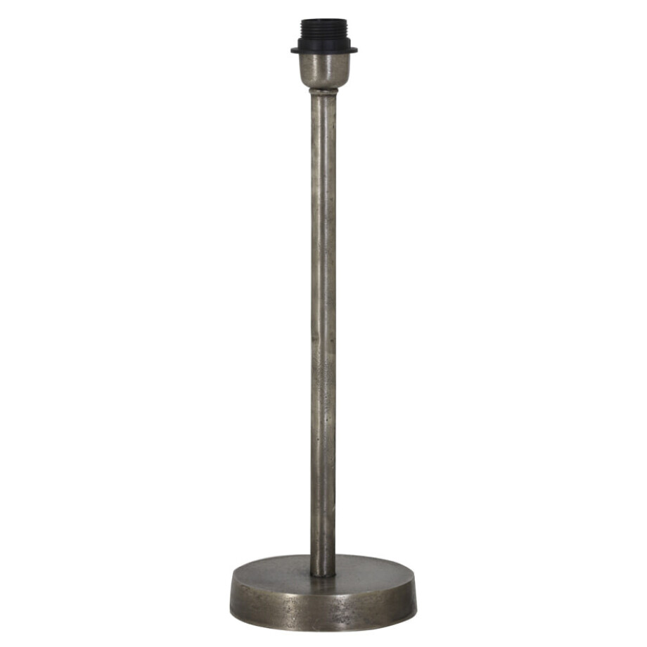 Light & Living Tafellamp 'Undai' 45cm, kleur Nikkel (excl. kap) Light & Living Tafellamp 'Undai' 45cm, kleur Nikkel (excl. kap) afbeelding