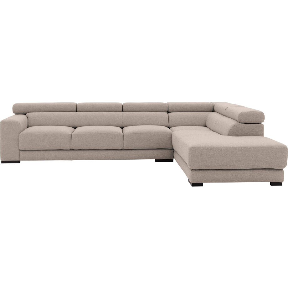 Goossens Bank Nora beige, stof, 3-zits, stijlvol landelijk met ligelement rechts Goossens Bank Nora beige, stof, 3-zits, stijlvol landelijk met ligelement rechts afbeelding 1