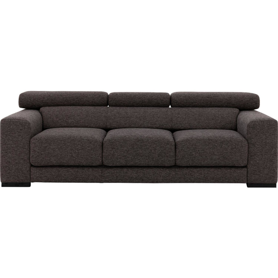 Goossens Bank Nora bruin, stof, 3-zits, stijlvol landelijk Goossens Bank Nora bruin, stof, 3-zits, stijlvol landelijk afbeelding 1