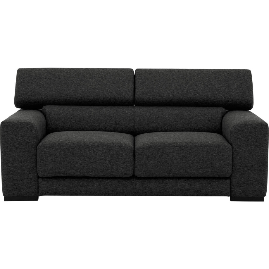 Goossens Bank Nora antraciet, stof, 2-zits, stijlvol landelijk Goossens Bank Nora antraciet, stof, 2-zits, stijlvol landelijk afbeelding 1