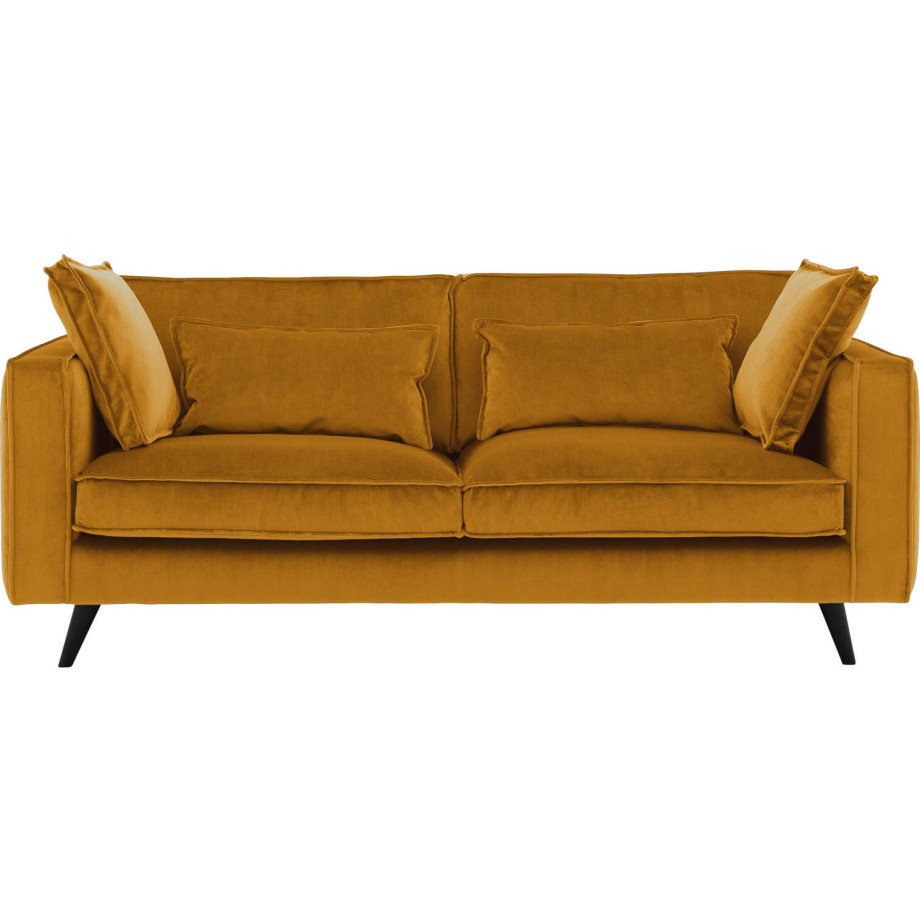 Goossens Bank Suite geel, stof, 3-zits, elegant chic afbeelding 1