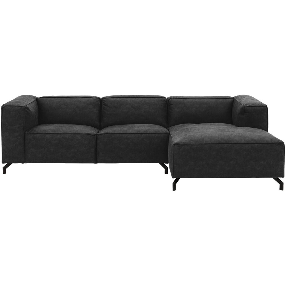 Goossens Bank Calvin antraciet, micro leer, 2,5-zits, modern design Goossens Bank Calvin antraciet, micro leer, 2,5-zits, modern design afbeelding 1