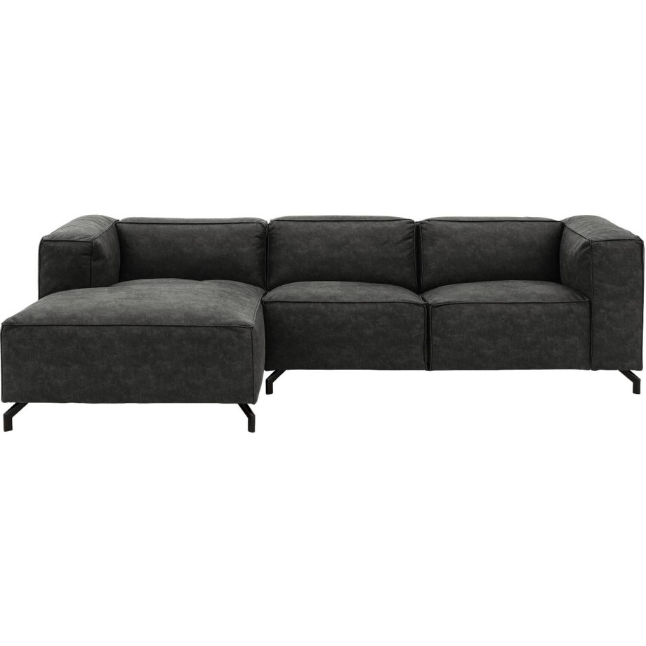 Goossens Bank Calvin grijs, micro leer, 2,5-zits, modern design afbeelding 1
