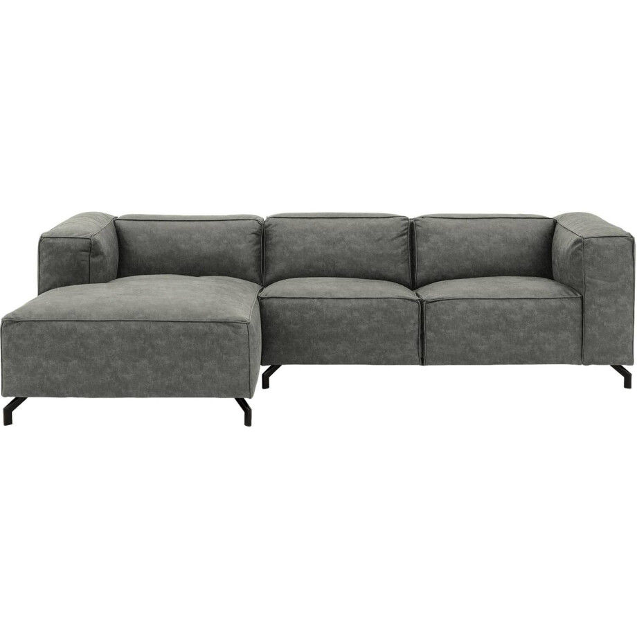 Goossens Bank Calvin grijs, micro leer, 2,5-zits, modern design afbeelding 1