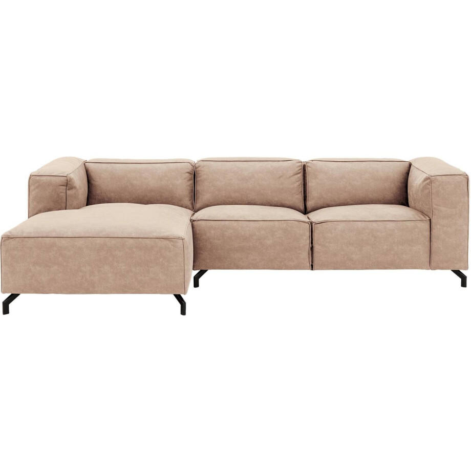 Goossens Bank Calvin beige, micro leer, 2,5-zits, modern design Goossens Bank Calvin beige, micro leer, 2,5-zits, modern design afbeelding 1