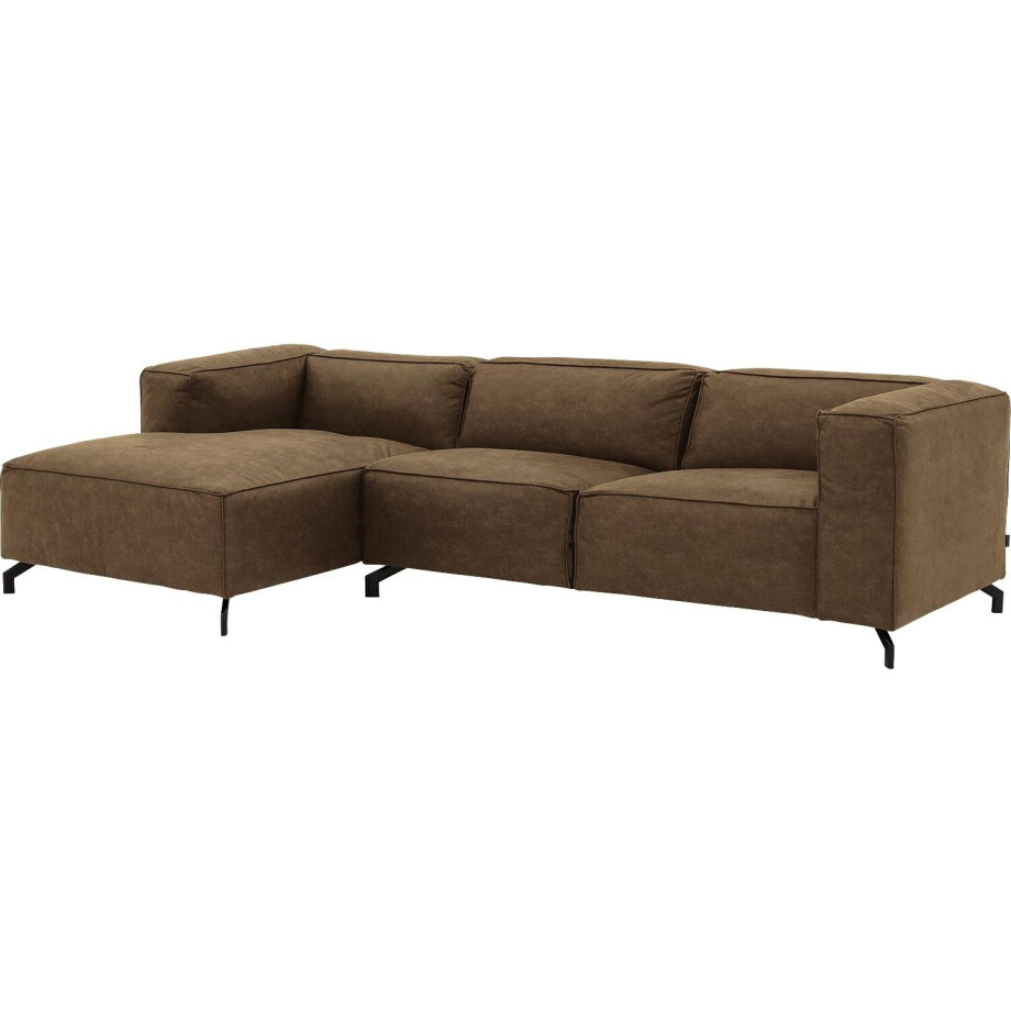 Goossens Bank Calvin groen, micro leer, 3-zits, modern design Goossens Bank Calvin groen, micro leer, 3-zits, modern design afbeelding 1