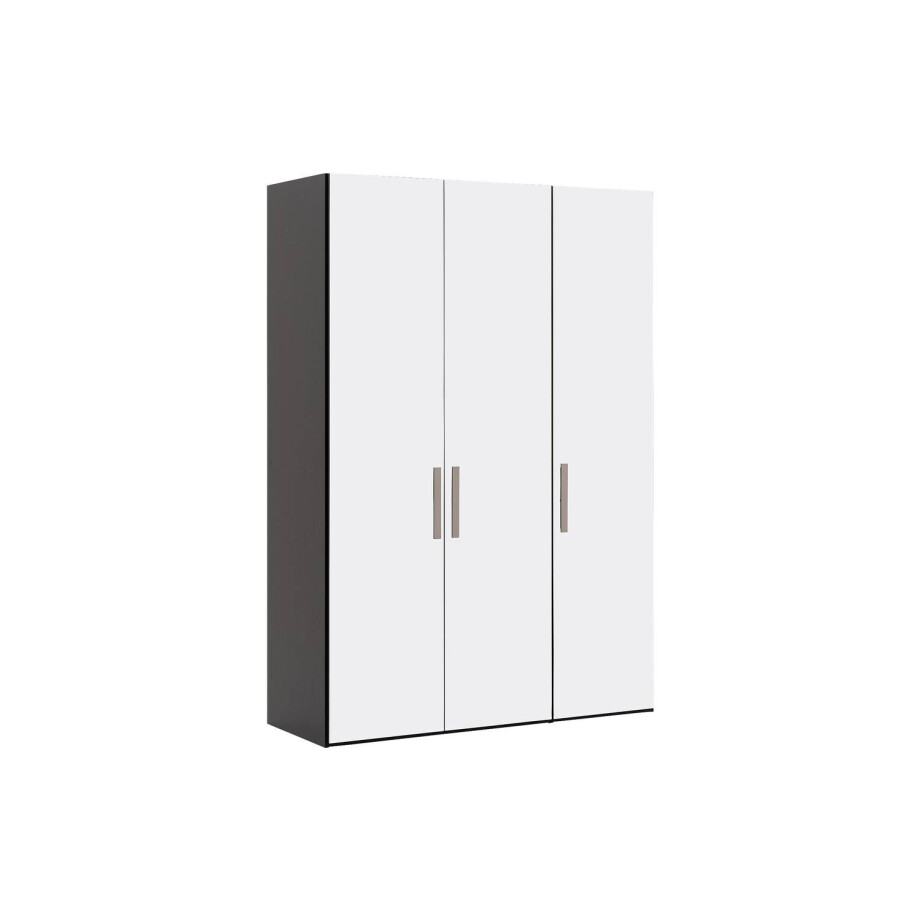 Goossens Kledingkast Easy Storage Ddk, Kledingkast 153 cm breed, 220 cm hoog, 3x glas draaideur Goossens Kledingkast Easy Storage Ddk, Kledingkast 153 cm breed, 220 cm hoog, 3x glas draaideur afbeelding 1