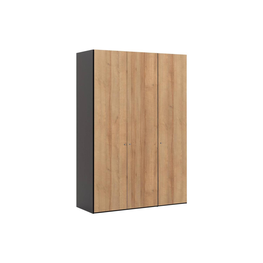 Goossens Kledingkast Easy Storage Ddk, Kledingkast 153 cm breed, 220 cm hoog, 3x draaideur Goossens Kledingkast Easy Storage Ddk, Kledingkast 153 cm breed, 220 cm hoog, 3x draaideur afbeelding 1
