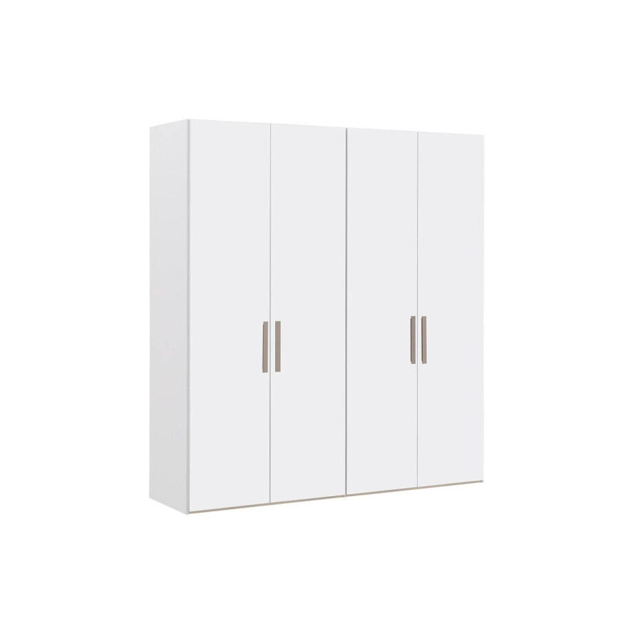 Goossens Kledingkast Easy Storage Ddk, Kledingkast 203 cm breed, 220 cm hoog, 4x draaideur Goossens Kledingkast Easy Storage Ddk, Kledingkast 203 cm breed, 220 cm hoog, 4x draaideur afbeelding 1