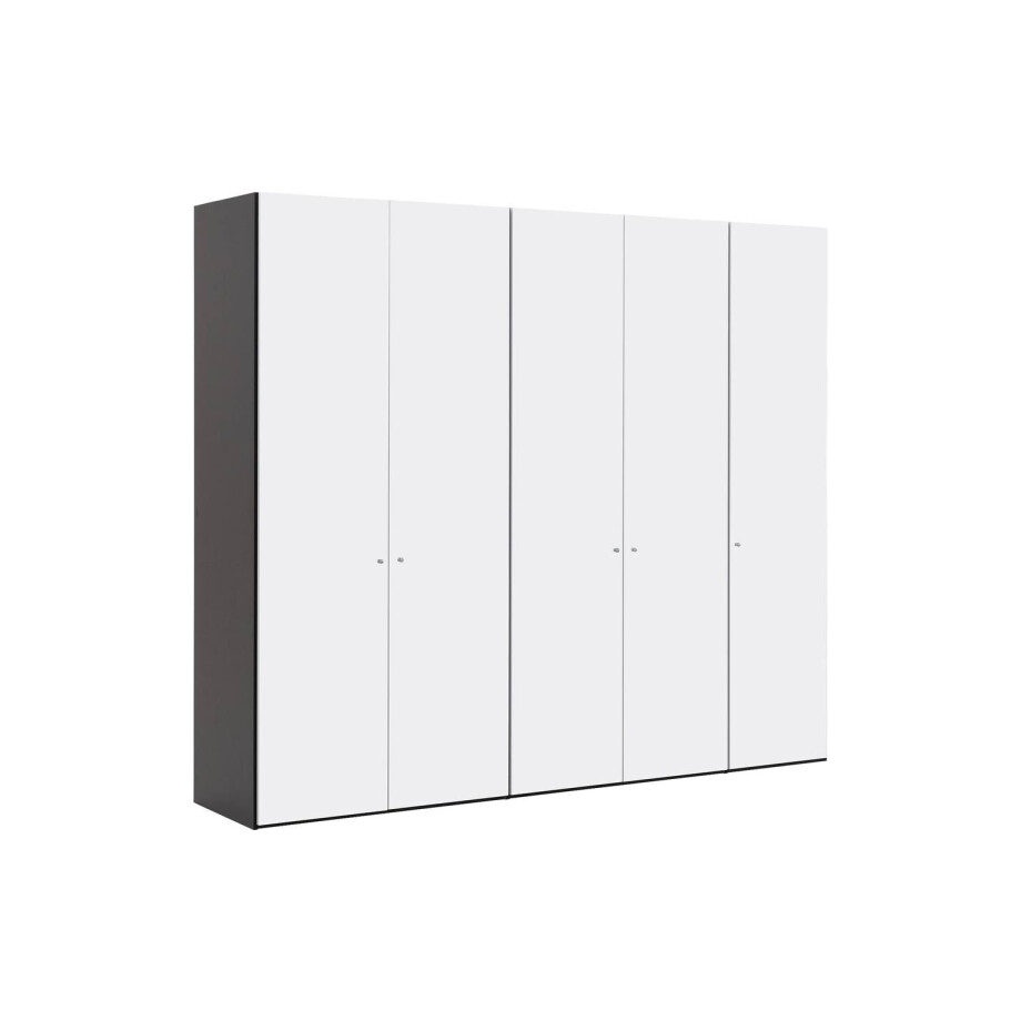 Goossens Kledingkast Easy Storage Ddk, Kledingkast 253 cm breed, 220 cm hoog, 5x draaideur Goossens Kledingkast Easy Storage Ddk, Kledingkast 253 cm breed, 220 cm hoog, 5x draaideur afbeelding 1