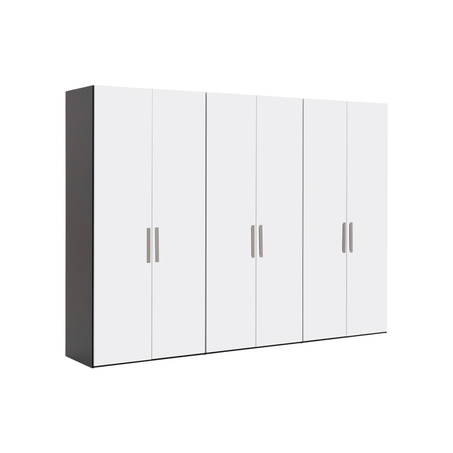 Goossens Kledingkast Easy Storage Ddk, Kledingkast 304 cm breed, 220 cm hoog, 6x draaideur Goossens Kledingkast Easy Storage Ddk, Kledingkast 304 cm breed, 220 cm hoog, 6x draaideur afbeelding 1