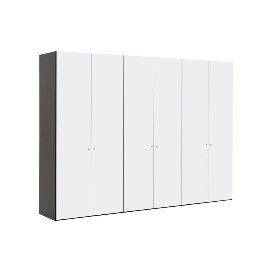 Goossens Kledingkast Easy Storage Ddk, Kledingkast 304 cm breed, 220 cm hoog, 6x draaideur Goossens Kledingkast Easy Storage Ddk, Kledingkast 304 cm breed, 220 cm hoog, 6x draaideur afbeelding 1