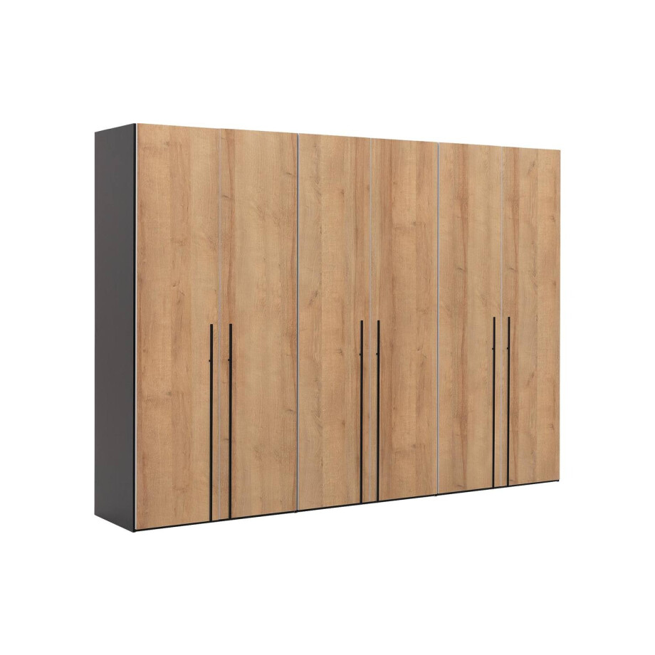 Goossens Kledingkast Easy Storage Ddk, Kledingkast 304 cm breed, 220 cm hoog, 6x draaideur Goossens Kledingkast Easy Storage Ddk, Kledingkast 304 cm breed, 220 cm hoog, 6x draaideur afbeelding 1