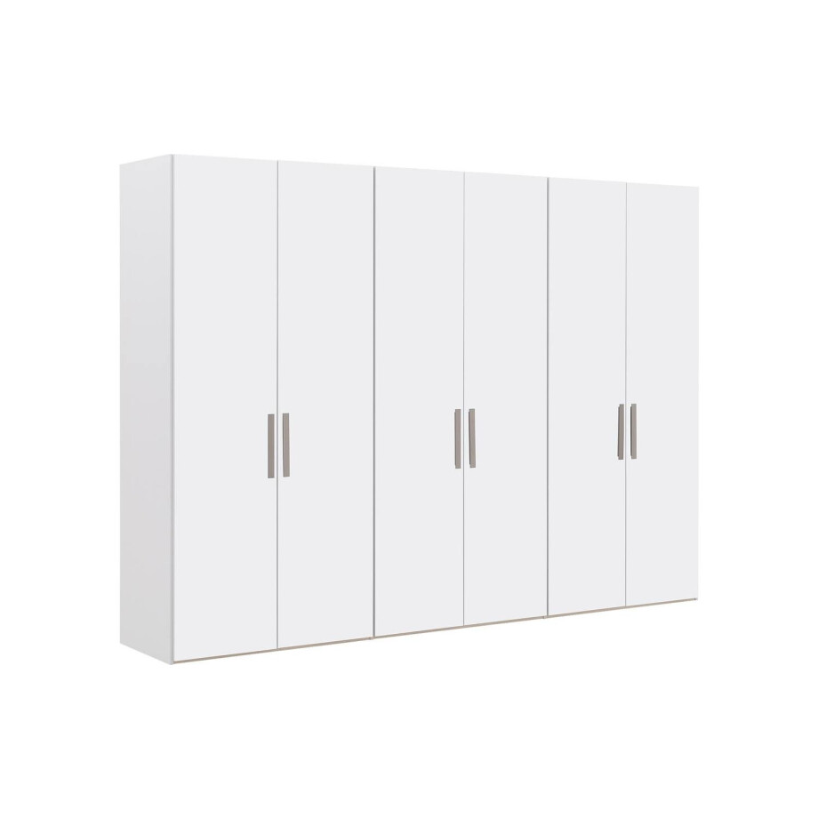 Goossens Kledingkast Easy Storage Ddk, Kledingkast 304 cm breed, 220 cm hoog, 6x draaideur Goossens Kledingkast Easy Storage Ddk, Kledingkast 304 cm breed, 220 cm hoog, 6x draaideur afbeelding 1