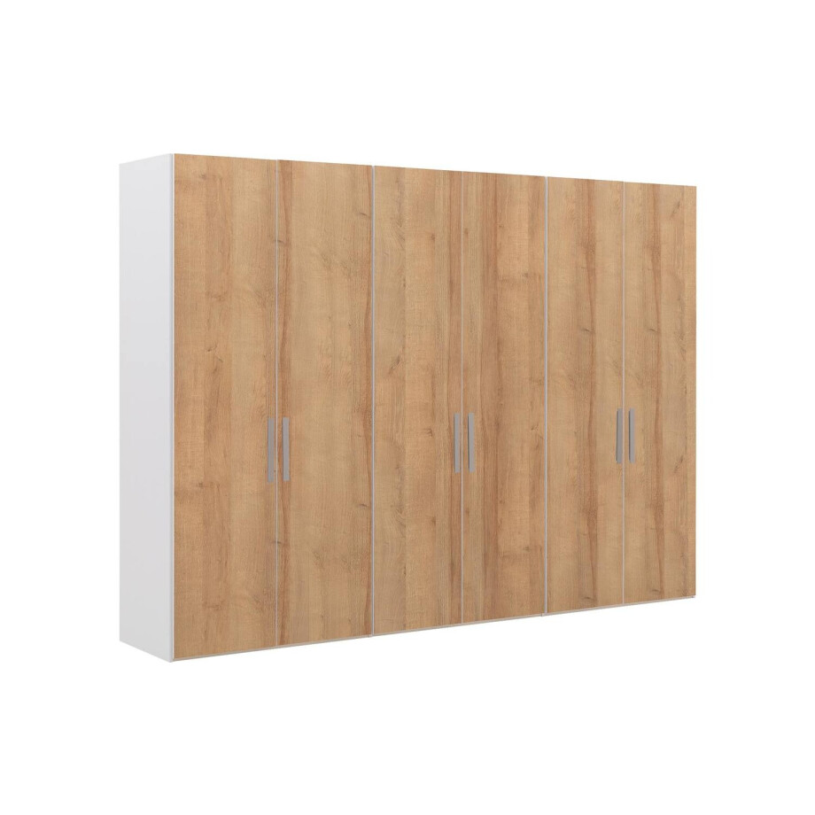 Goossens Kledingkast Easy Storage Ddk, Kledingkast 304 cm breed, 220 cm hoog, 6x draaideur Goossens Kledingkast Easy Storage Ddk, Kledingkast 304 cm breed, 220 cm hoog, 6x draaideur afbeelding 1