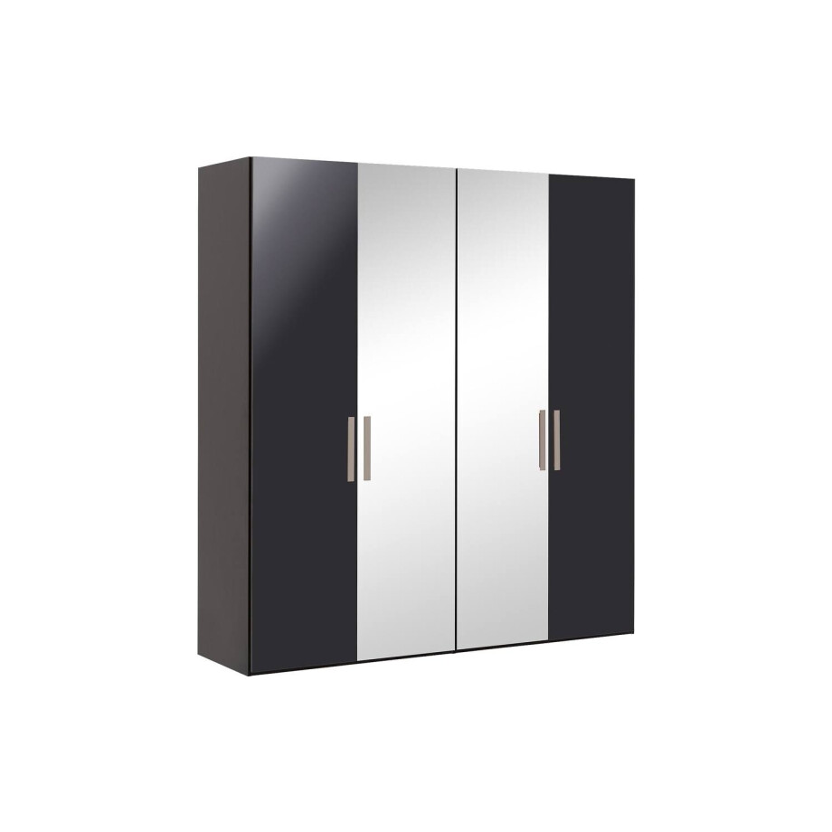 Goossens Kledingkast Easy Storage Ddk, Kledingkast 203 cm breed, 220 cm hoog, 2x draaideur en 2x spiegel draaideur midden Goossens Kledingkast Easy Storage Ddk, Kledingkast 203 cm breed, 220 cm hoog, 2x draaideur en 2x spiegel draaideur midden afbeelding 1