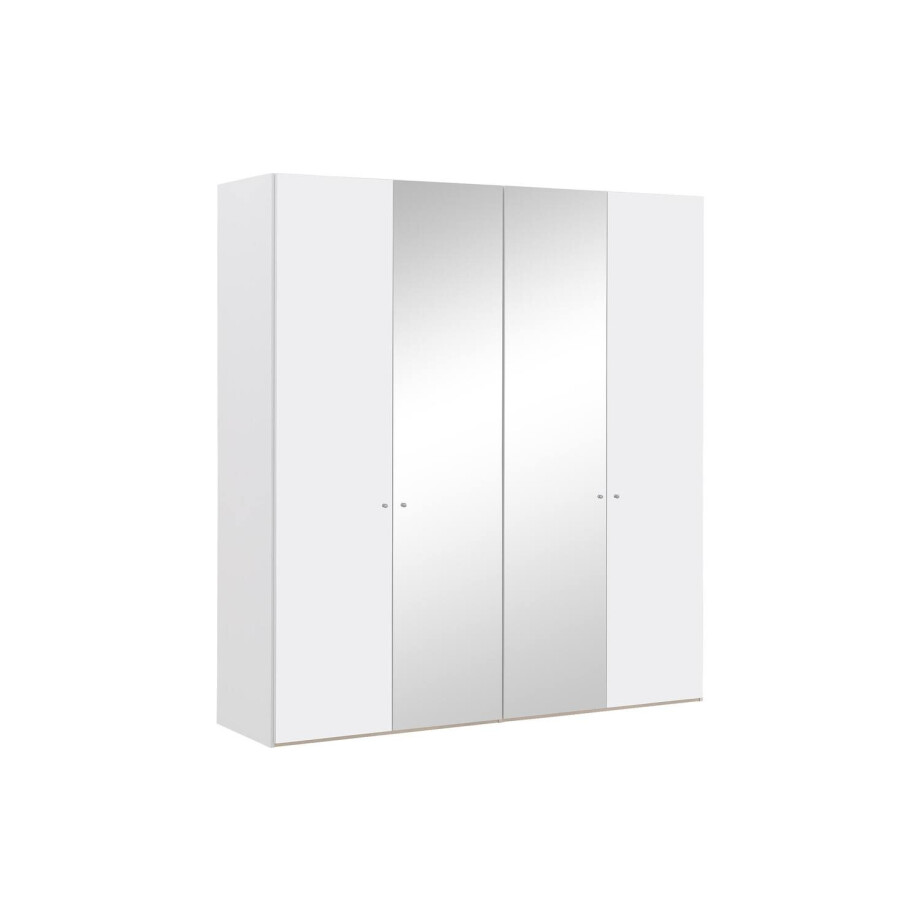 Goossens Kledingkast Easy Storage Ddk, Kledingkast 203 cm breed, 220 cm hoog, 2x draaideur en 2x spiegel draaideur midden Goossens Kledingkast Easy Storage Ddk, Kledingkast 203 cm breed, 220 cm hoog, 2x draaideur en 2x spiegel draaideur midden afbeelding 1
