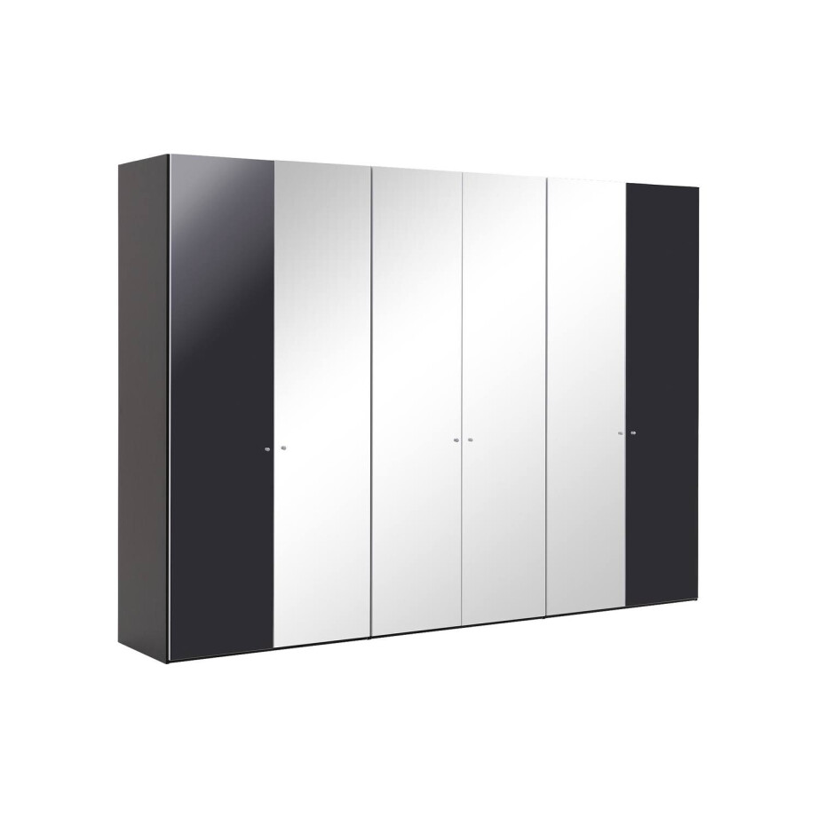 Goossens Kledingkast Easy Storage Ddk, Kledingkast 304 cm breed, 220 cm hoog, 2x draaideur en 4x spiegel draaideur midden Goossens Kledingkast Easy Storage Ddk, Kledingkast 304 cm breed, 220 cm hoog, 2x draaideur en 4x spiegel draaideur midden afbeelding 1