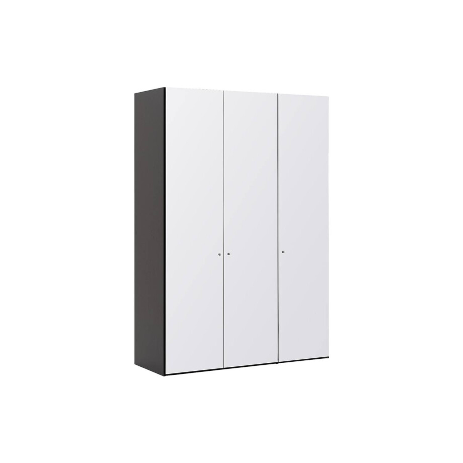 Goossens Kledingkast Easy Storage Ddk, Kledingkast 153 cm breed, 220 cm hoog, 3x glas draaideur afbeelding 1