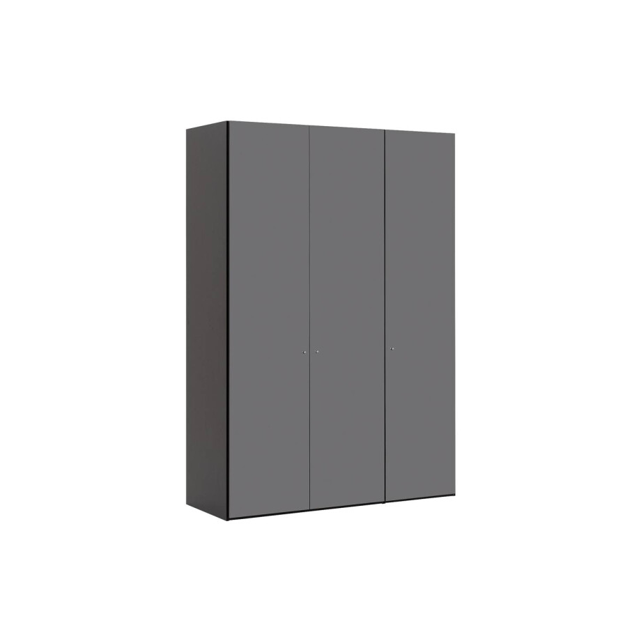 Goossens Kledingkast Easy Storage Ddk, Kledingkast 153 cm breed, 220 cm hoog, 3x glas draaideur Goossens Kledingkast Easy Storage Ddk, Kledingkast 153 cm breed, 220 cm hoog, 3x glas draaideur afbeelding 1