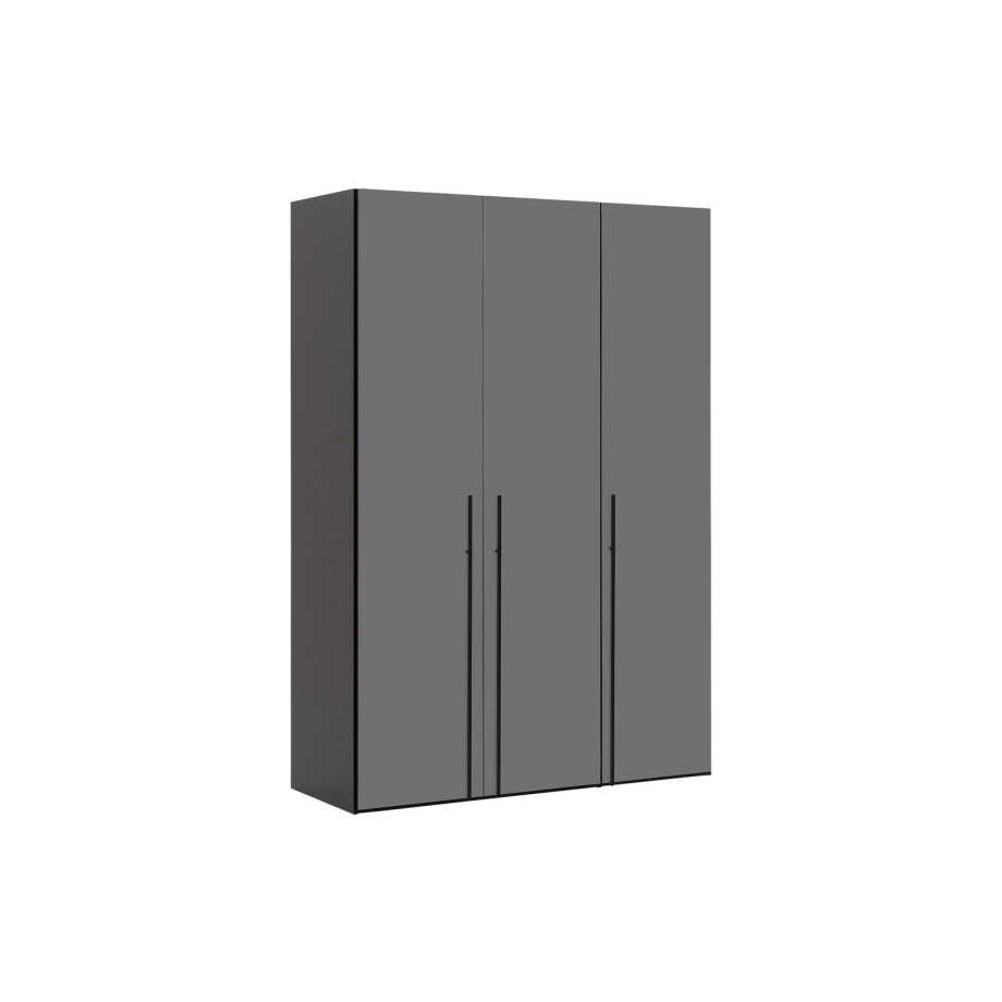 Goossens Kledingkast Easy Storage Ddk, Kledingkast 153 cm breed, 220 cm hoog, 3x glas draaideur Goossens Kledingkast Easy Storage Ddk, Kledingkast 153 cm breed, 220 cm hoog, 3x glas draaideur afbeelding 1