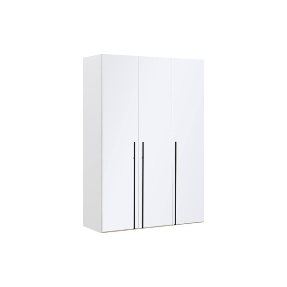 Goossens Kledingkast Easy Storage Ddk, Kledingkast 153 cm breed, 220 cm hoog, 3x glas draaideur afbeelding 1