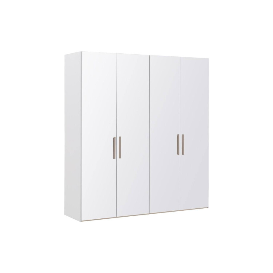 Goossens Kledingkast Easy Storage Ddk, Kledingkast 203 cm breed, 220 cm hoog, 4x glas draaideur Goossens Kledingkast Easy Storage Ddk, Kledingkast 203 cm breed, 220 cm hoog, 4x glas draaideur afbeelding 1