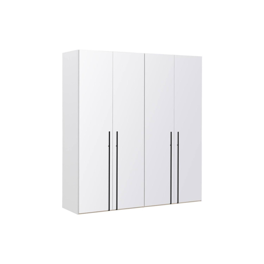 Goossens Kledingkast Easy Storage Ddk, Kledingkast 203 cm breed, 220 cm hoog, 4x glas draaideur Goossens Kledingkast Easy Storage Ddk, Kledingkast 203 cm breed, 220 cm hoog, 4x glas draaideur afbeelding 1