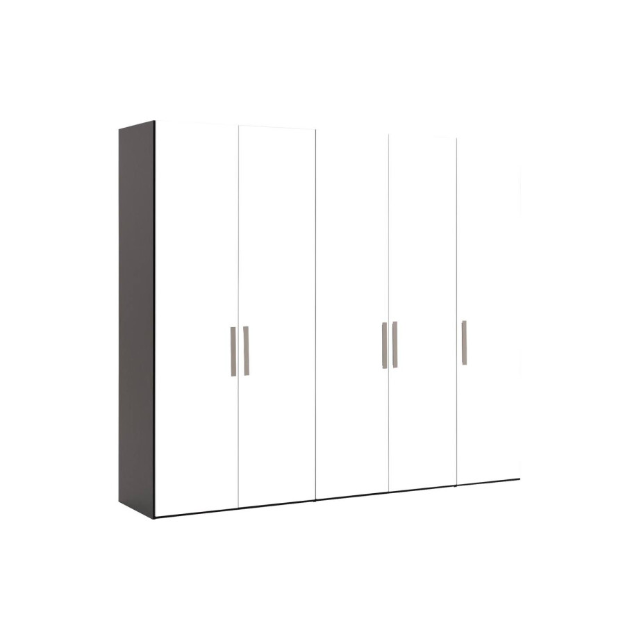 Goossens Kledingkast Easy Storage Ddk, Kledingkast 253 cm breed, 220 cm hoog, 5x draaideur afbeelding 1
