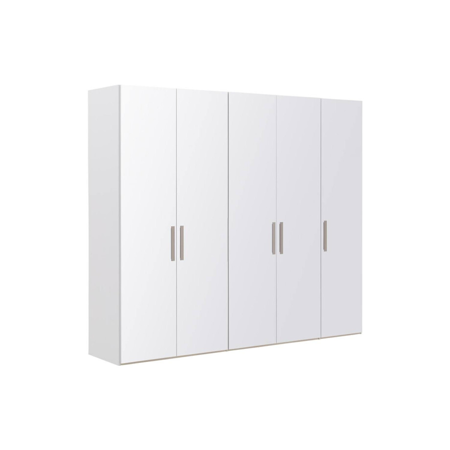 Goossens Kledingkast Easy Storage Ddk, Kledingkast 253 cm breed, 220 cm hoog, 5x glas draaideur afbeelding 1