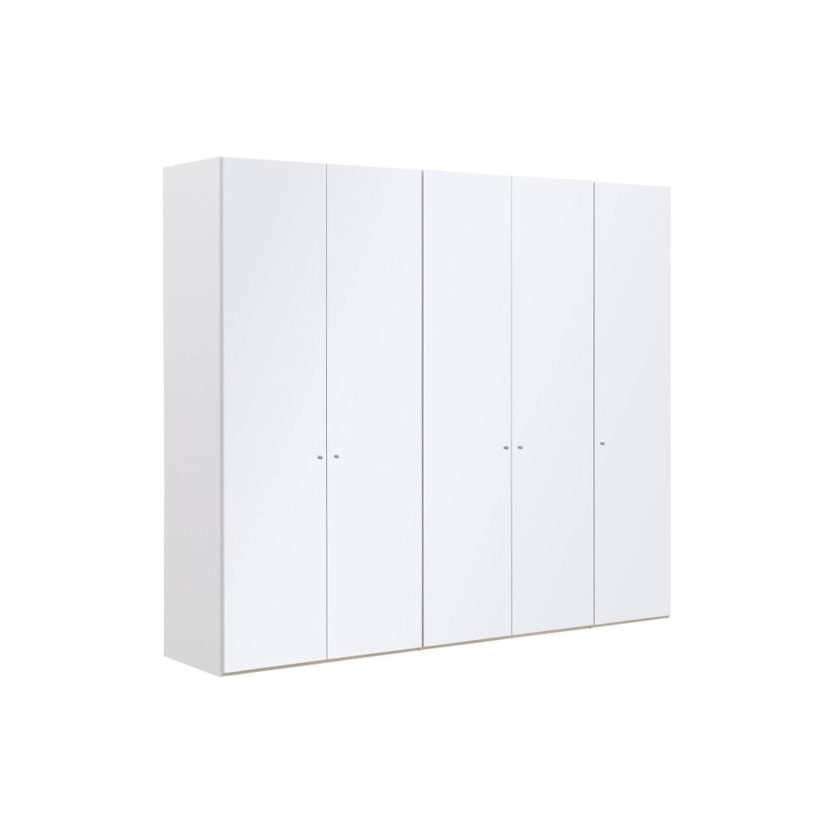 Goossens Kledingkast Easy Storage Ddk, Kledingkast 253 cm breed, 220 cm hoog, 5x glas draaideur Goossens Kledingkast Easy Storage Ddk, Kledingkast 253 cm breed, 220 cm hoog, 5x glas draaideur afbeelding 1