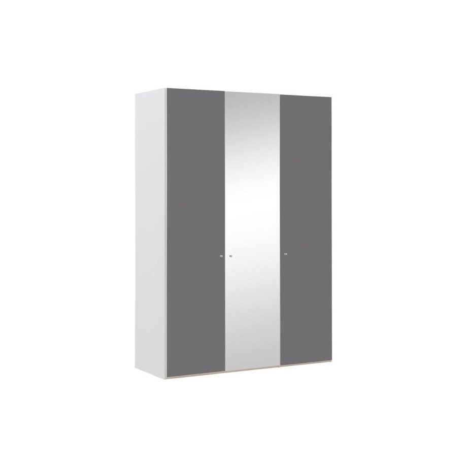 Goossens Kledingkast Easy Storage Ddk, Kledingkast 153 cm breed, 220 cm hoog, 2x glas draaideur en 1x spiegel draaideur midden Goossens Kledingkast Easy Storage Ddk, Kledingkast 153 cm breed, 220 cm hoog, 2x glas draaideur en 1x spiegel draaideur midden afbeelding 1