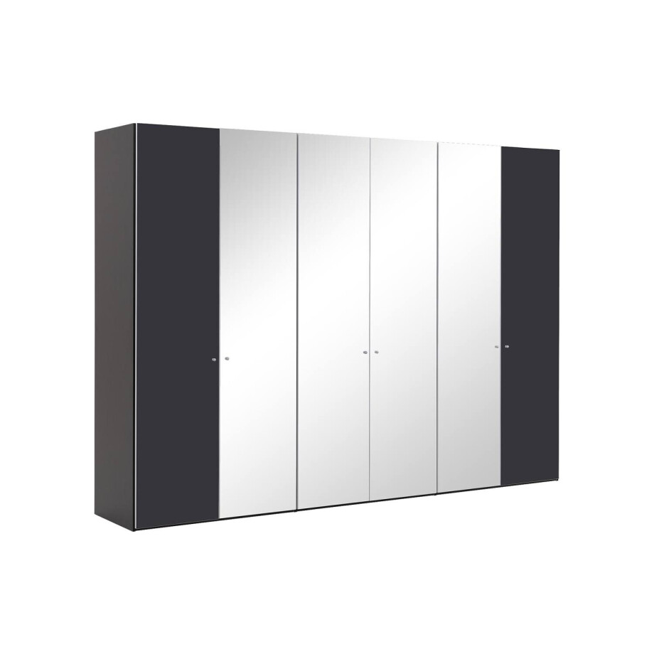 Goossens Kledingkast Easy Storage Ddk, Kledingkast 304 cm breed, 220 cm hoog, 2x draaideur en 4x spiegel draaideur midden Goossens Kledingkast Easy Storage Ddk, Kledingkast 304 cm breed, 220 cm hoog, 2x draaideur en 4x spiegel draaideur midden afbeelding 1
