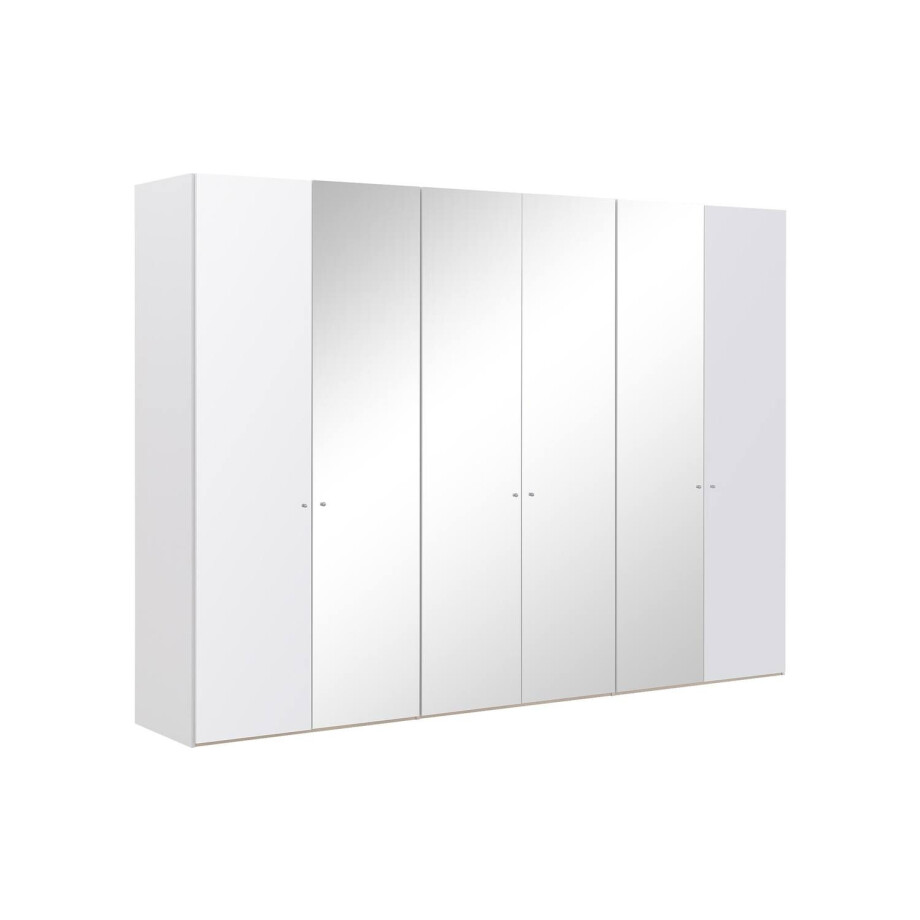 Goossens Kledingkast Easy Storage Ddk, Kledingkast 304 cm breed, 220 cm hoog, 2x glas draaideur en 4x spiegel draaideur midden Goossens Kledingkast Easy Storage Ddk, Kledingkast 304 cm breed, 220 cm hoog, 2x glas draaideur en 4x spiegel draaideur midden afbeelding 1