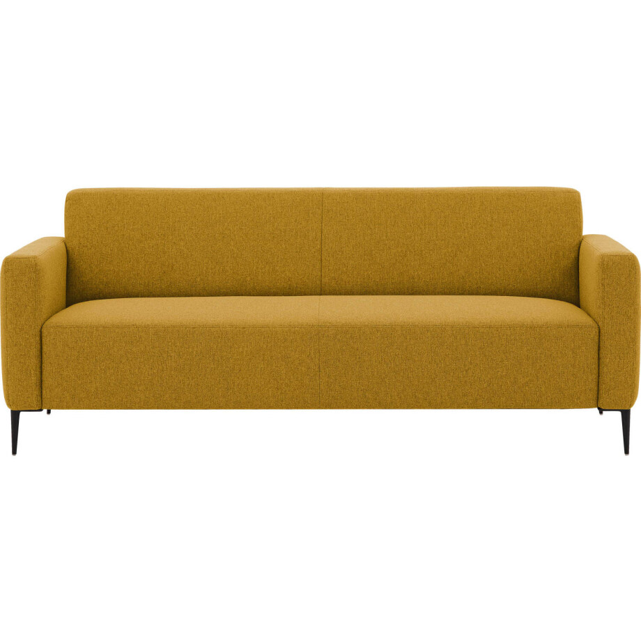 Goossens Bank Key West geel, stof, 3-zits, modern design afbeelding 1