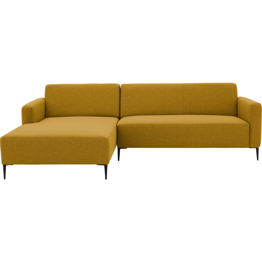 Goossens Bank Key West geel, stof, 2-zits, modern design Goossens Bank Key West geel, stof, 2-zits, modern design afbeelding 1