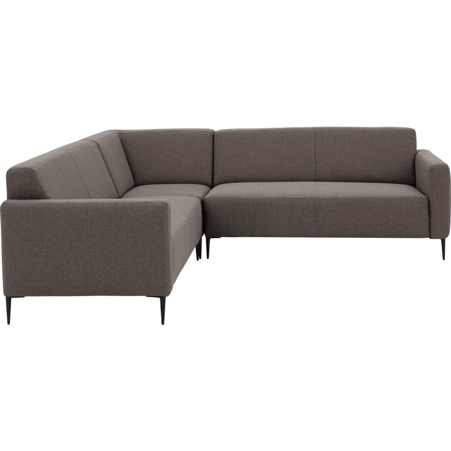 Goossens Bank Key West bruin, stof, 2,5-zits, modern design Goossens Bank Key West bruin, stof, 2,5-zits, modern design afbeelding 1