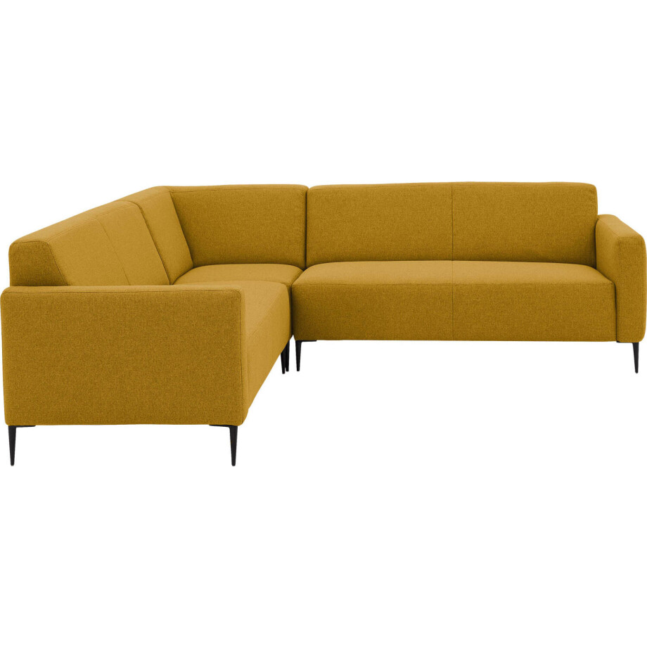 Goossens Bank Key West geel, stof, 2,5-zits, modern design afbeelding 1