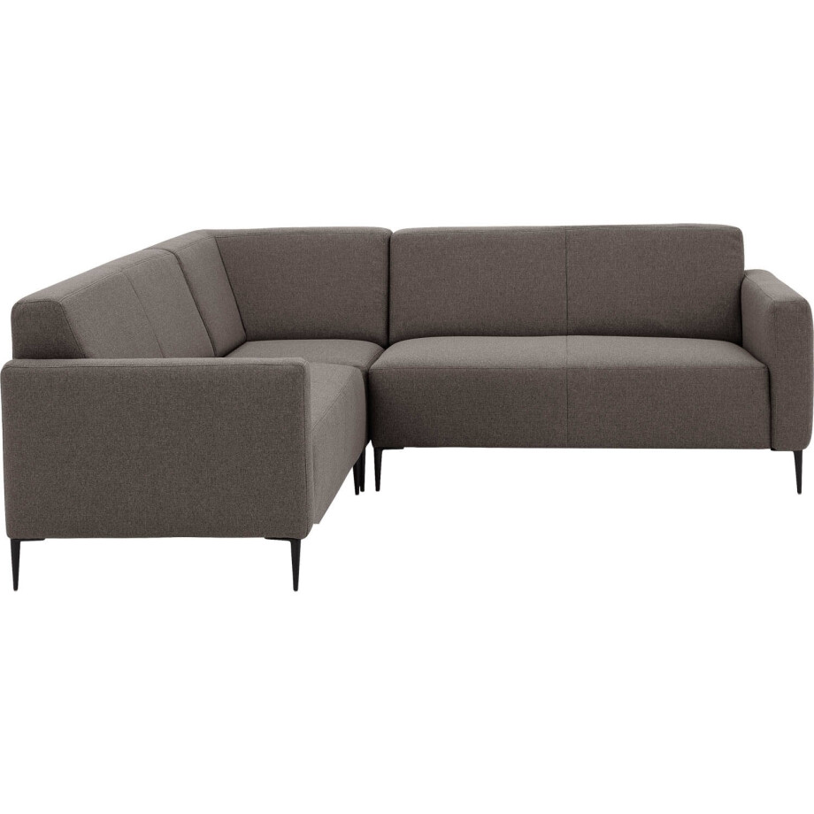 Goossens Bank Key West bruin, stof, 2-zits, modern design afbeelding 1