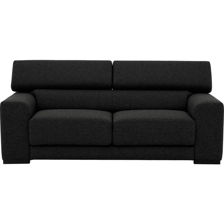 Goossens Bank Nora donkergrijs, stof, 2,5-zits, stijlvol landelijk Goossens Bank Nora donkergrijs, stof, 2,5-zits, stijlvol landelijk afbeelding 1