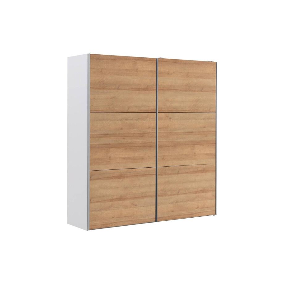 Goossens Kledingkast Easy Storage Sdk, 203 cm breed, 220 cm hoog, 2x 3 paneel schuifdeuren Goossens Kledingkast Easy Storage Sdk, 203 cm breed, 220 cm hoog, 2x 3 paneel schuifdeuren afbeelding 1