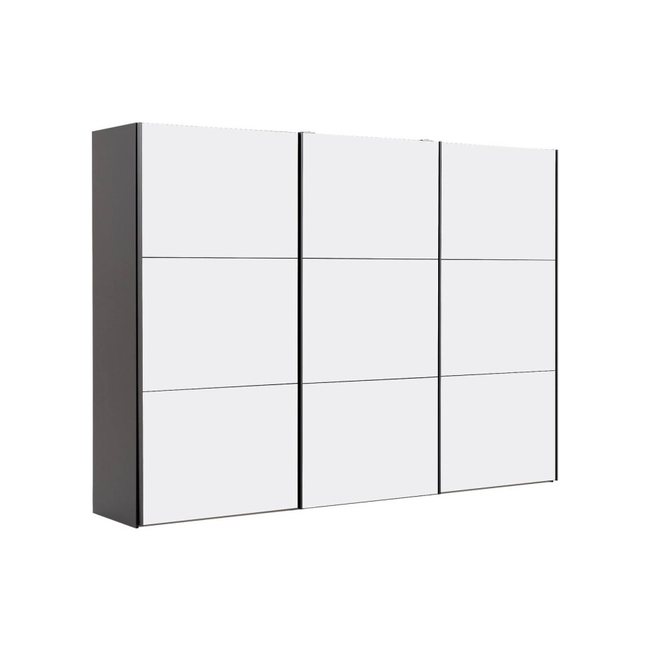 Goossens Kledingkast Easy Storage Sdk, 303 cm breed, 220 cm hoog, 3x 3 paneel schuifdeuren Goossens Kledingkast Easy Storage Sdk, 303 cm breed, 220 cm hoog, 3x 3 paneel schuifdeuren afbeelding 1
