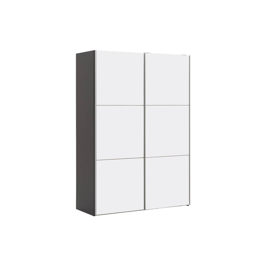 Goossens Kledingkast Easy Storage Sdk, 153 cm breed, 220 cm hoog, 2x 3 paneel schuifdeuren afbeelding 1