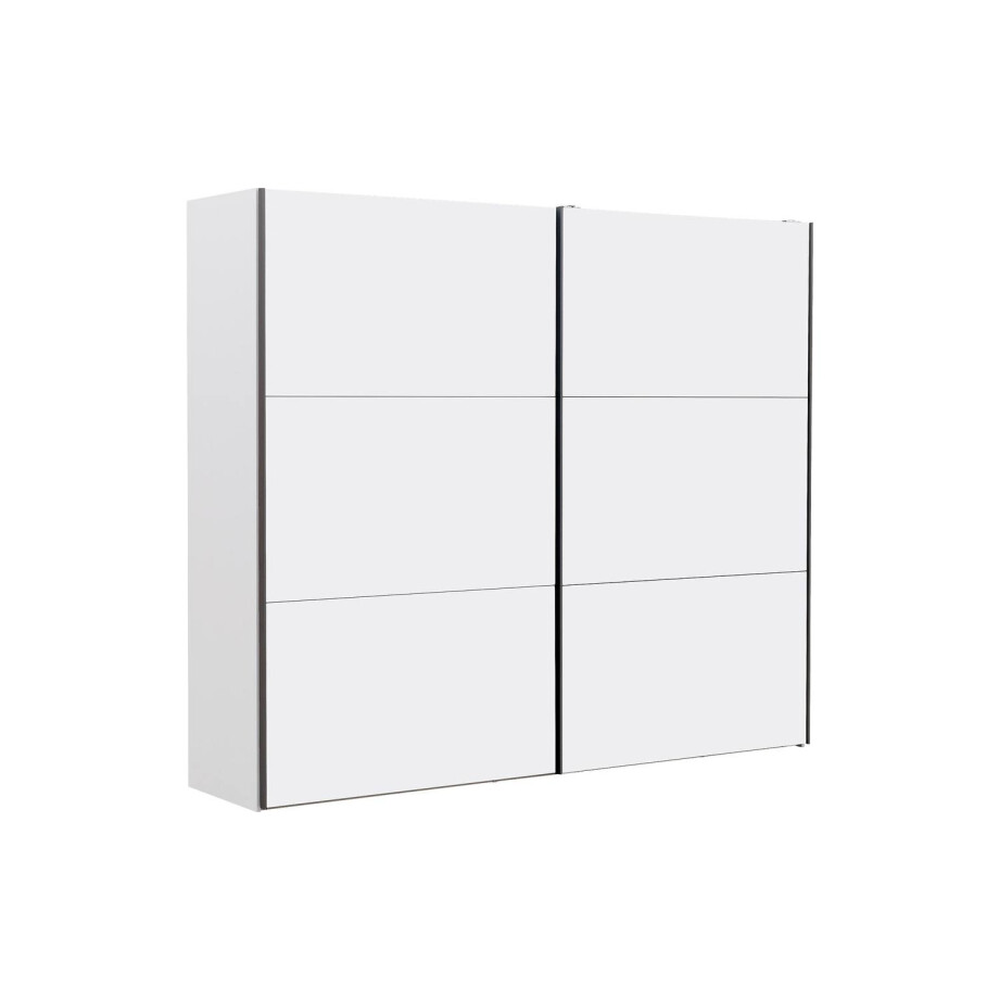 Goossens Kledingkast Easy Storage Sdk, 253 cm breed, 220 cm hoog, 2x 3 paneel schuifdeuren afbeelding 1