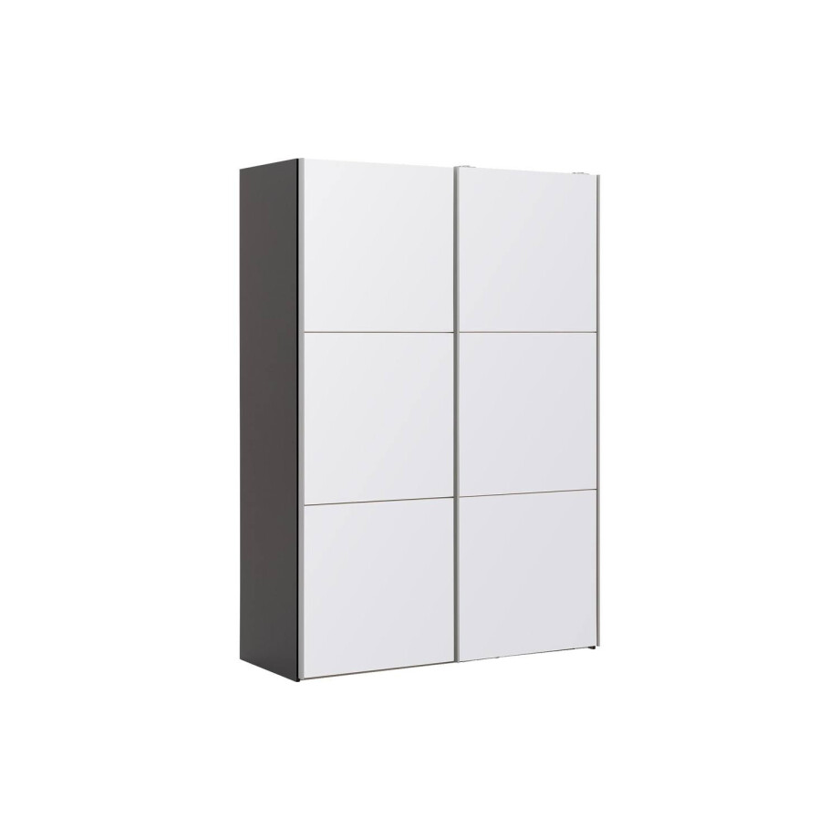 Goossens Kledingkast Easy Storage Sdk, 153 cm breed, 220 cm hoog, 2x 3 paneel glas schuifdeuren Goossens Kledingkast Easy Storage Sdk, 153 cm breed, 220 cm hoog, 2x 3 paneel glas schuifdeuren afbeelding 1